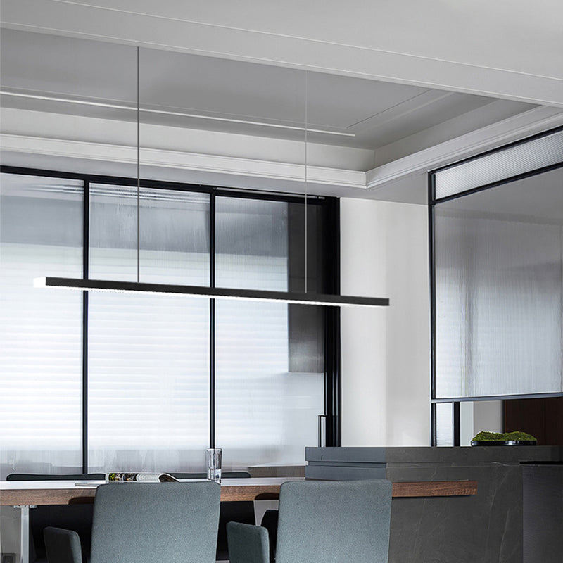 LED RECTANGE ISLAND LIGHT DIMPLE MODERN MODERN PENDANT LAMPE POUR SALLE DE DINSAGE