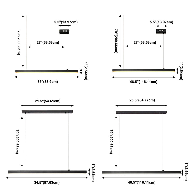 LED RECTANGE ISLAND LIGHT DIMPLE MODERN MODERN PENDANT LAMPE POUR SALLE DE DINSAGE