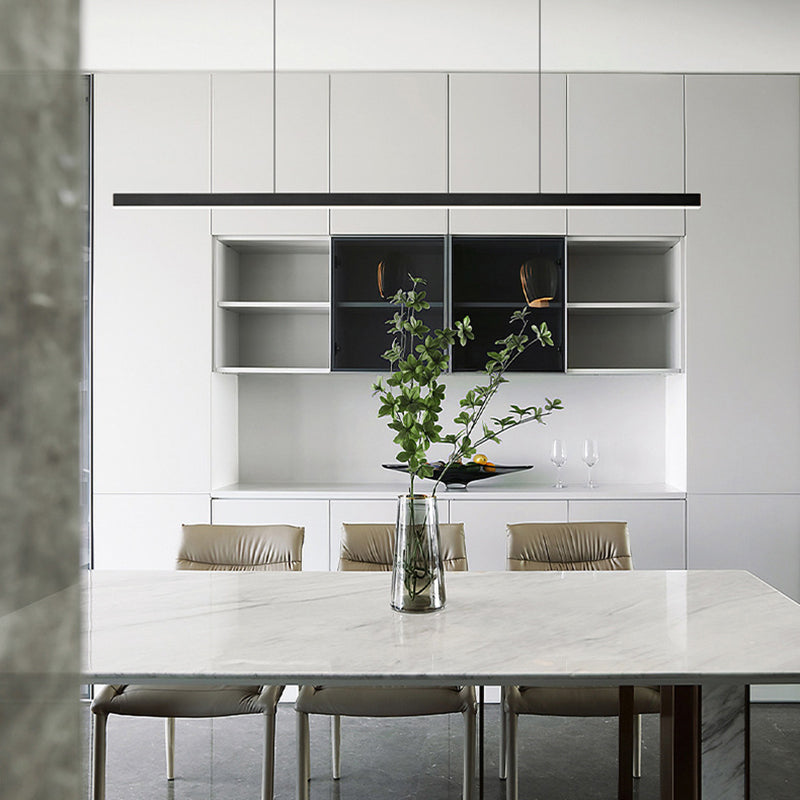 LED RECTANGE ISLAND LIGHT DIMPLE MODERN MODERN PENDANT LAMPE POUR SALLE DE DINSAGE