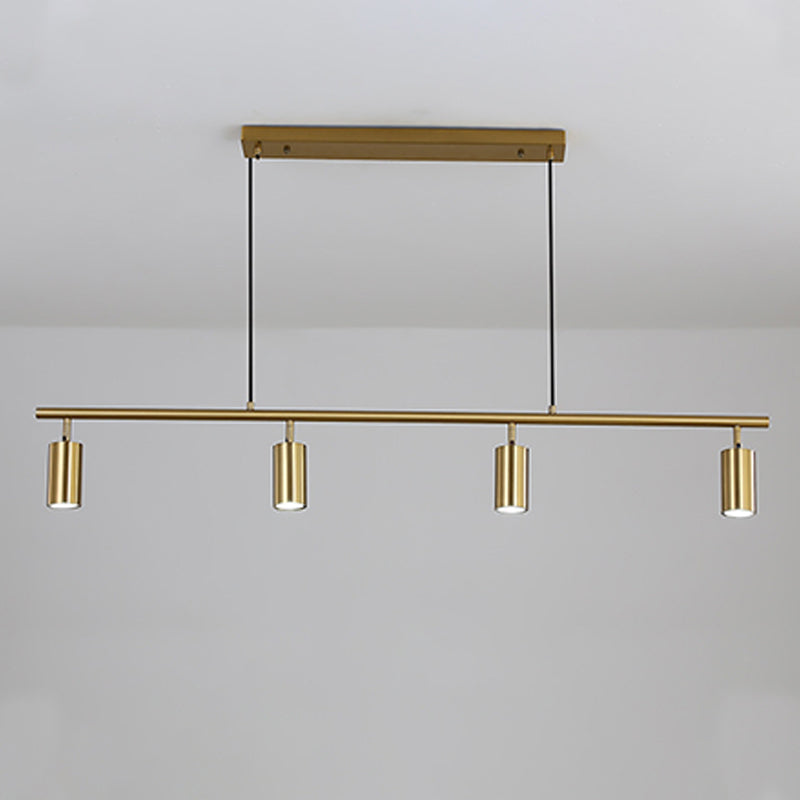 Pendants contemporains Metal Metal 4 Light Island Chandelier