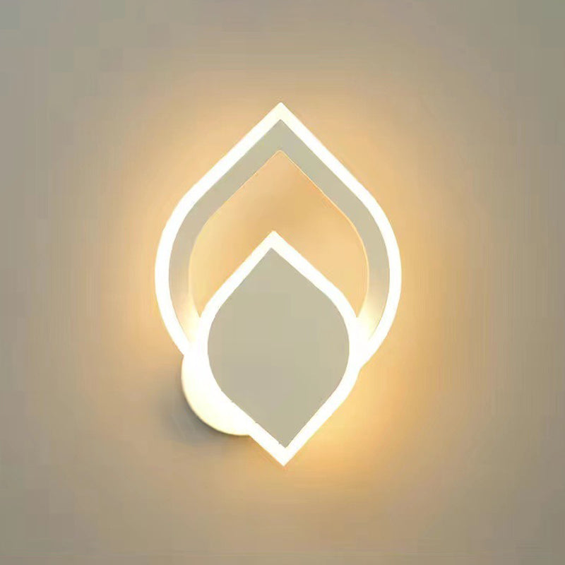 Einzigartiger Schatten 1-Licht Wandleuchte moderne Metallwandhalterung Leuchte