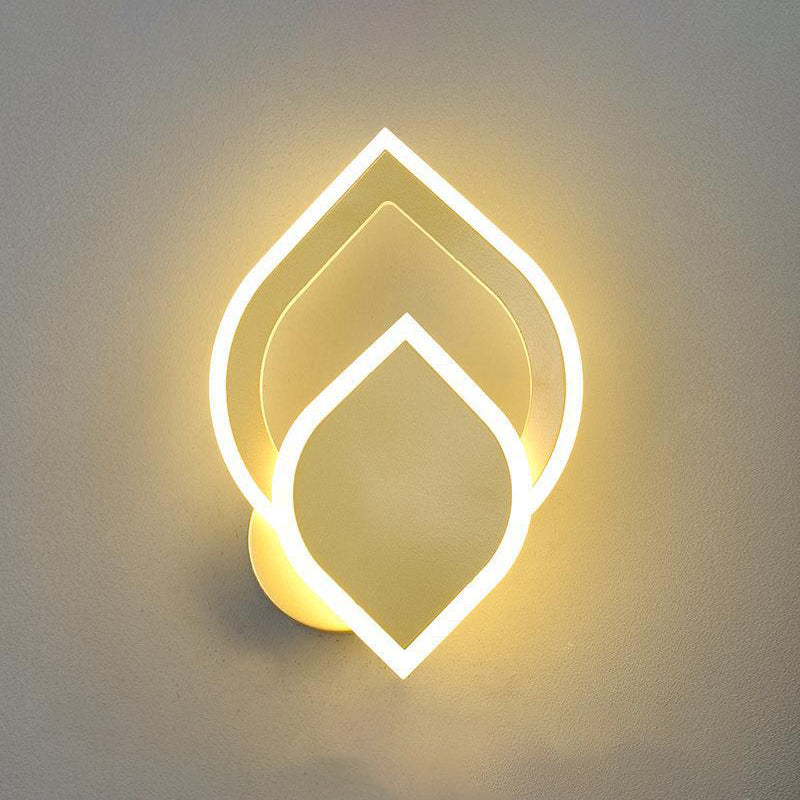 Einzigartiger Schatten 1-Licht Wandleuchte moderne Metallwandhalterung Leuchte