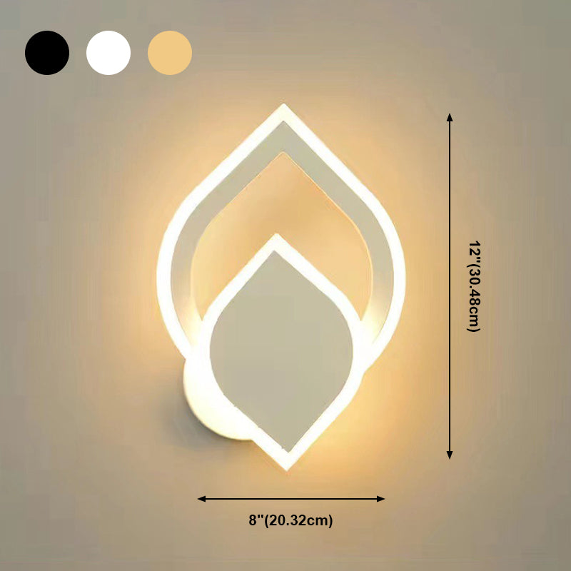 Einzigartiger Schatten 1-Licht Wandleuchte moderne Metallwandhalterung Leuchte