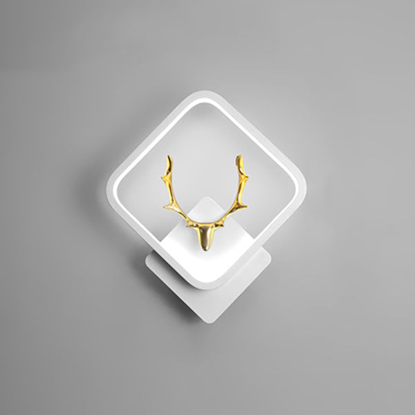 Light metal a parete geometrica contemporanea in metallo 1 lampada a LED LAD