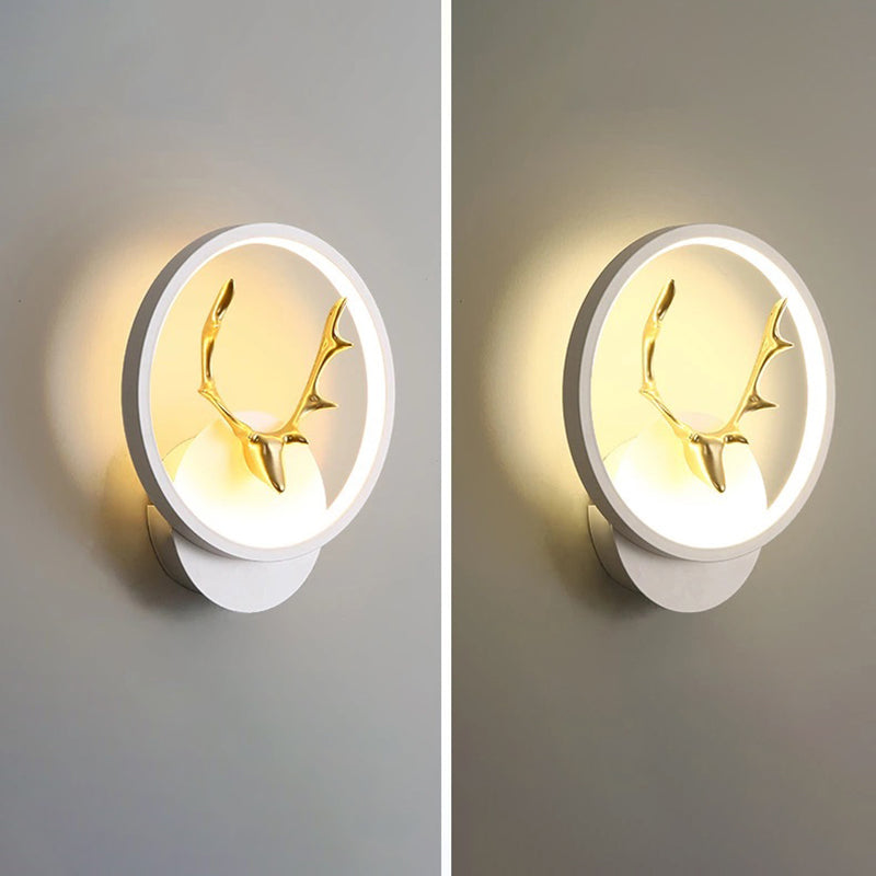 Light metal a parete geometrica contemporanea in metallo 1 lampada a LED LAD