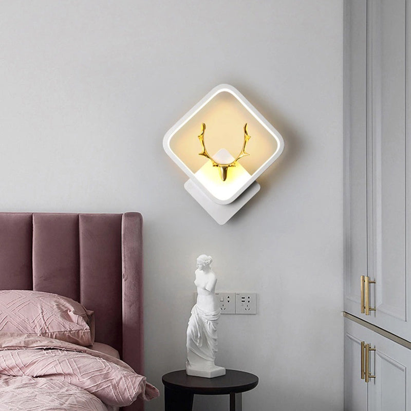 Light metal a parete geometrica contemporanea in metallo 1 lampada a LED LAD