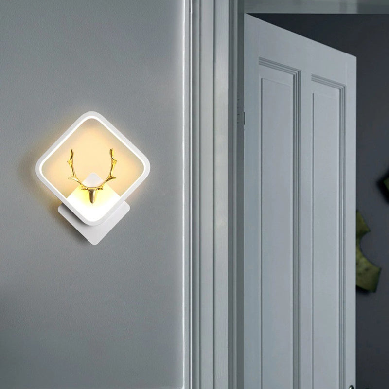 Light metal a parete geometrica contemporanea in metallo 1 lampada a LED LAD