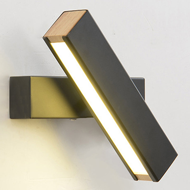 Luz de la pared de la pared de sombra cuadrada simple de luz simple iluminación de pared de metal de estilo simple