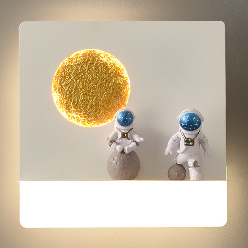 GEOMETRIC HADE SCONCE SCONCE STYE METAL METAL 1 SCONCI LIGHT, SAPI con decorazione