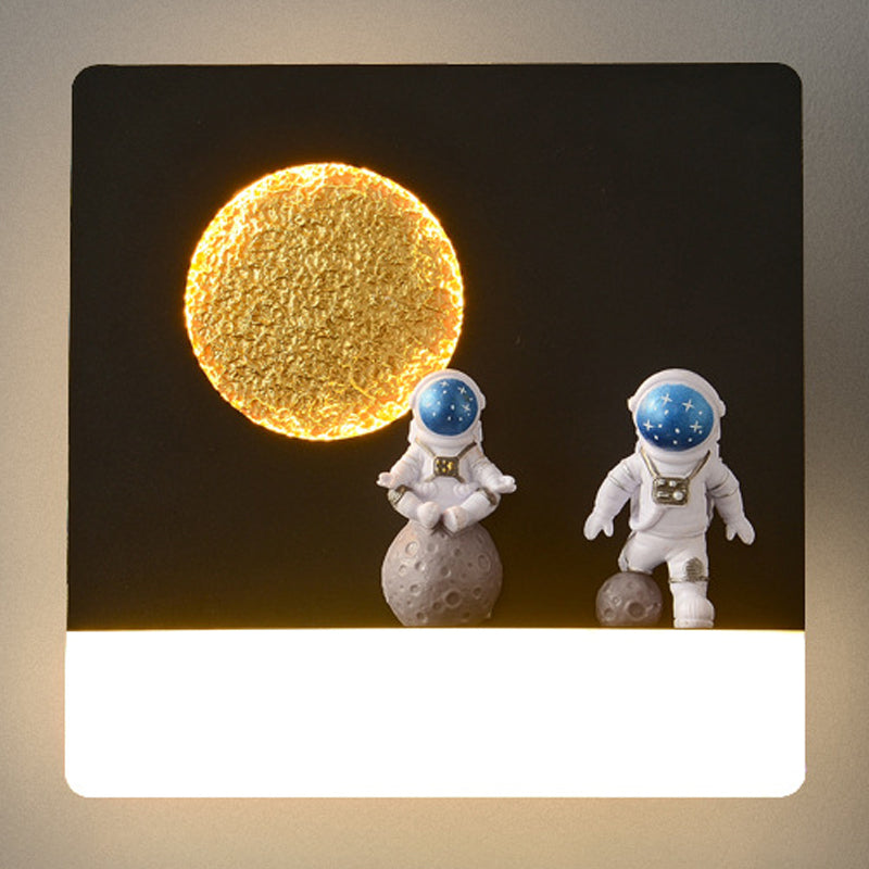 GEOMETRIC HADE SCONCE SCONCE STYE METAL METAL 1 SCONCI LIGHT, SAPI con decorazione