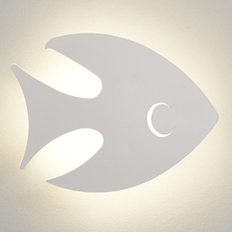 Unique Shade Single Light Wall Sconce Kids Style Metal Wall Mount Light Fixture