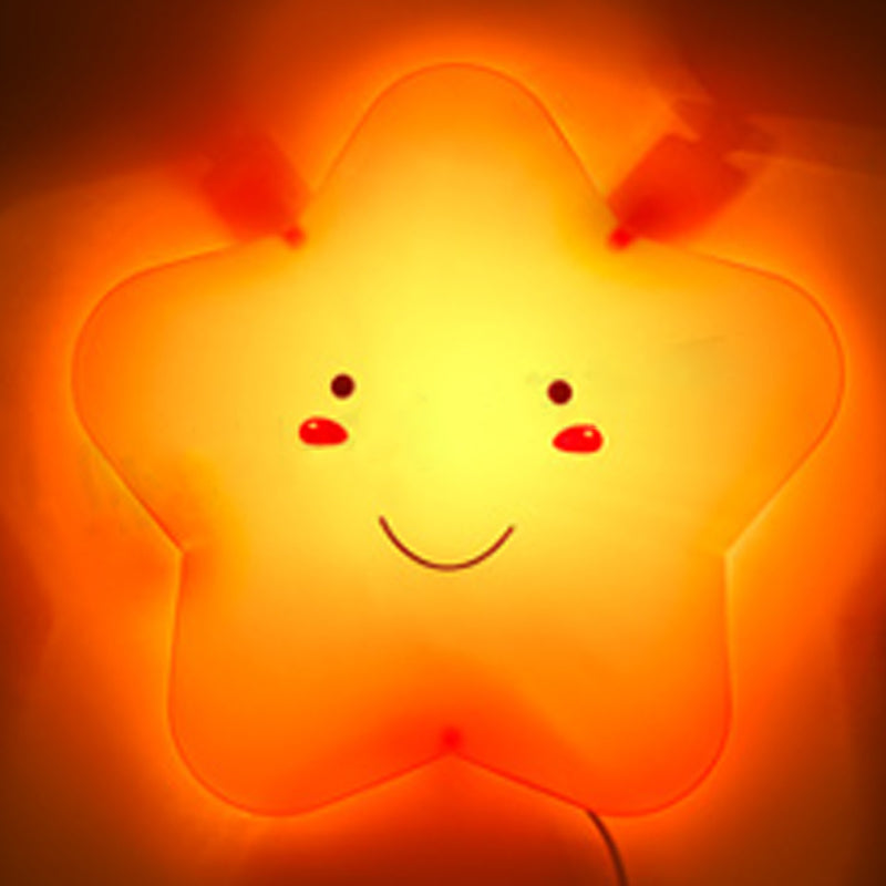 Ombra unica tonalità a parete a parete a parete per bambini in stile muro di plastica lampada da parete