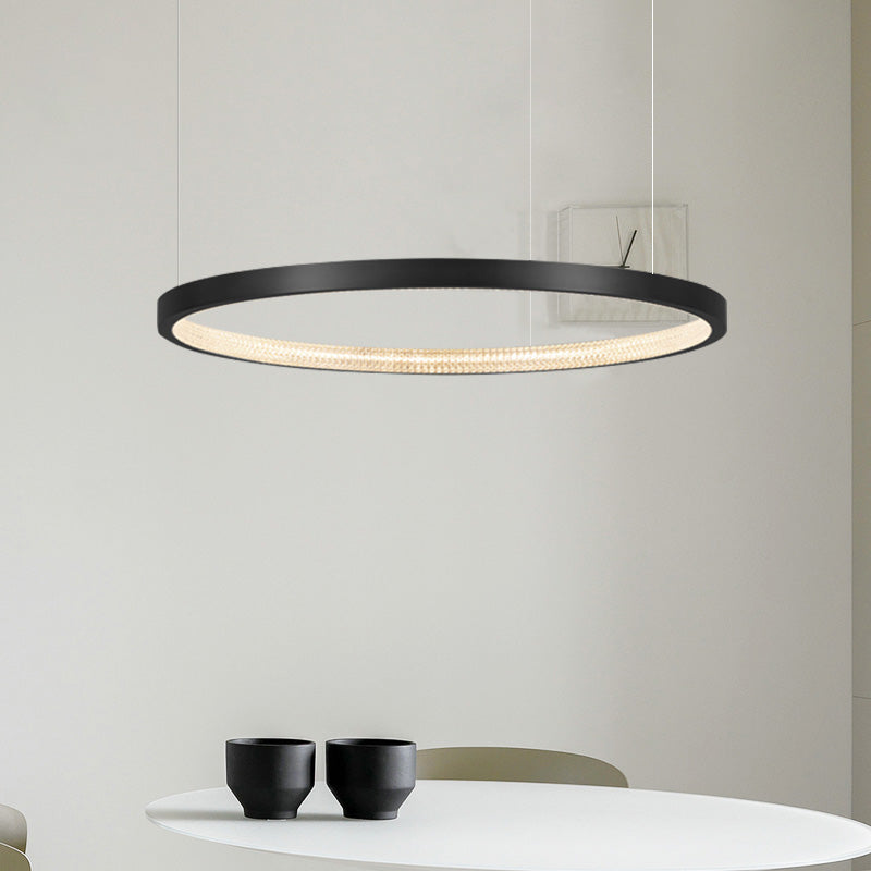 Minimalisme Noordse stijl LED Hangende kroonluchter licht cirkelvormig plafond kroonluchter