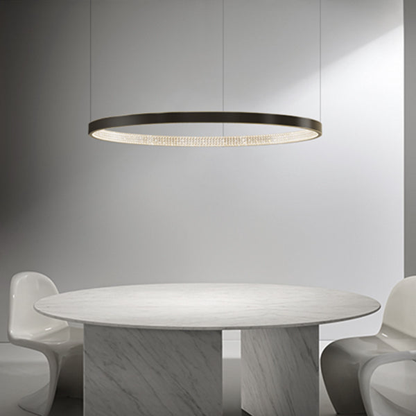 Minimalisme Noordse stijl LED Hangende kroonluchter licht cirkelvormig plafond kroonluchter