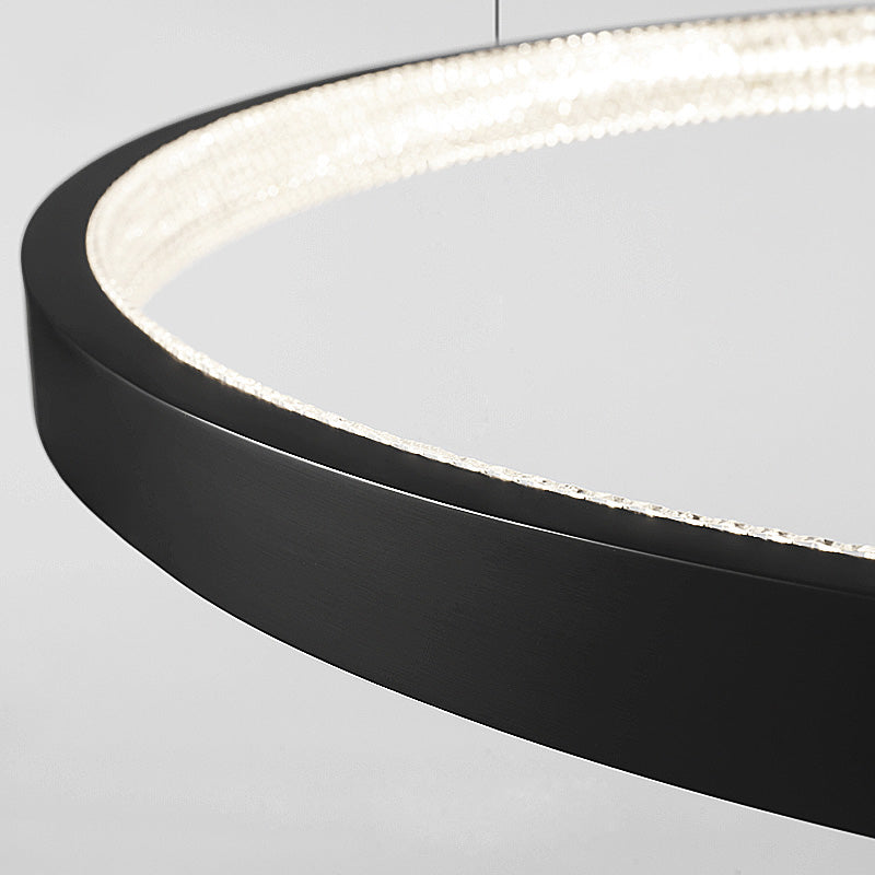Minimalisme Noordse stijl LED Hangende kroonluchter licht cirkelvormig plafond kroonluchter