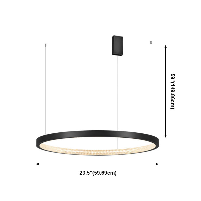Minimalisme Noordse stijl LED Hangende kroonluchter licht cirkelvormig plafond kroonluchter