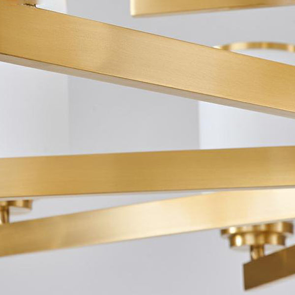 Lichte luxe stijl kroonluchter verlichtingsarmaturen cilindrisch koperen plafond kroonluchter