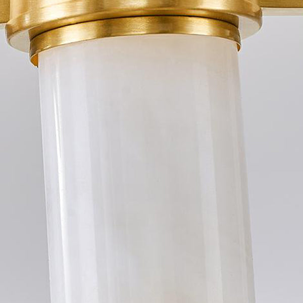 Lichte luxe stijl kroonluchter verlichtingsarmaturen cilindrisch koperen plafond kroonluchter