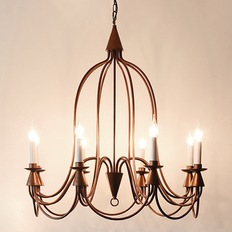 American Classic Style Hanging Chandelier Light Metal Ceiling Chandelier