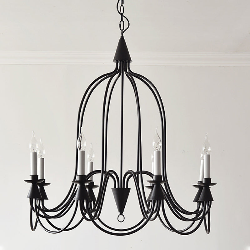 American Classic Style Hanging Chandelier Light Metal Ceiling Chandelier