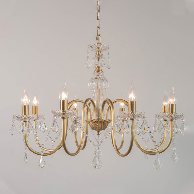 American Style Vertical Hanging Chandelier Light Crystal Chandelier Light Fixtures