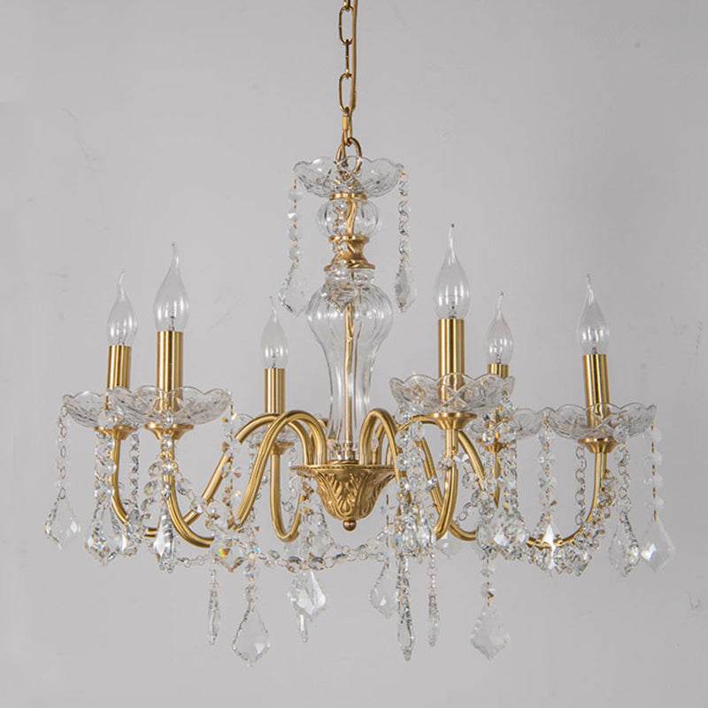 American Style Vertical Hanging Chandelier Light Crystal Chandelier luminaires