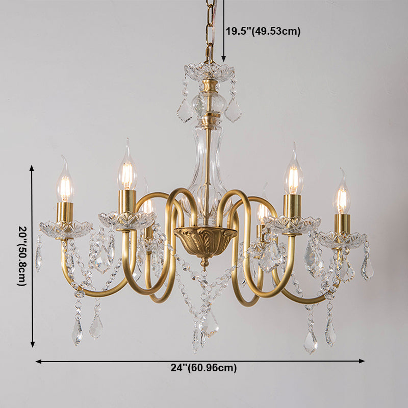 American Style Vertical Hanging Chandelier Light Crystal Chandelier Light Fixtures