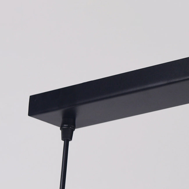 Lampe suspendue de macaron géométrique à pendentif unique nordique moderne avec ombre en fer