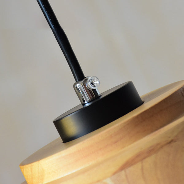 Lampe suspendue de macaron géométrique à pendentif unique nordique moderne avec ombre en fer