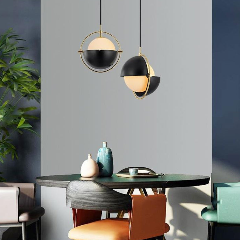 Moderne luxuriöse geometrische Hanglampe -Elektroplate Metallanhänger Licht für Esszimmer