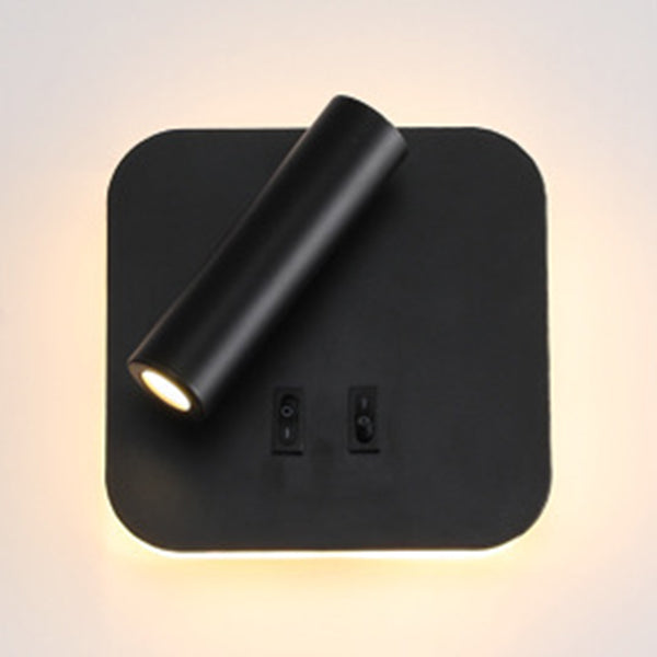 Contemporary Metal Wall Sconce LED Wall Mounted Light for Study Room Bedside