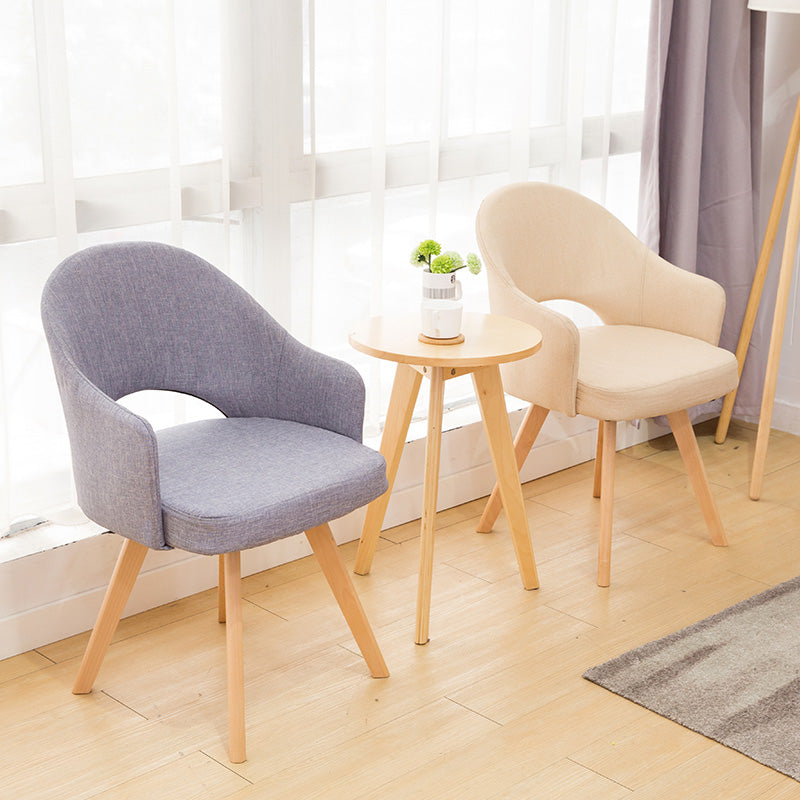 Chaises de salle à manger en bois modernes, fauteuils latéraux à dossier ouvert pour la cuisine