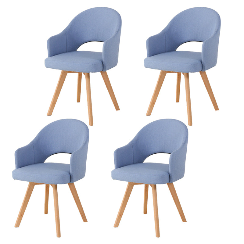Chaises de salle à manger en bois modernes, fauteuils latéraux à dossier ouvert pour la cuisine