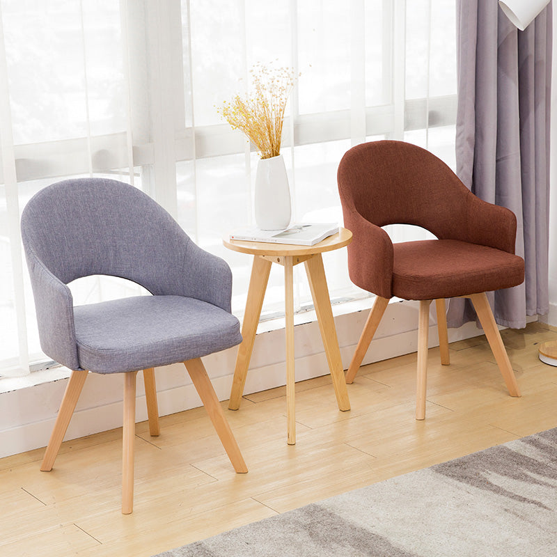 Chaises de salle à manger en bois modernes, fauteuils latéraux à dossier ouvert pour la cuisine