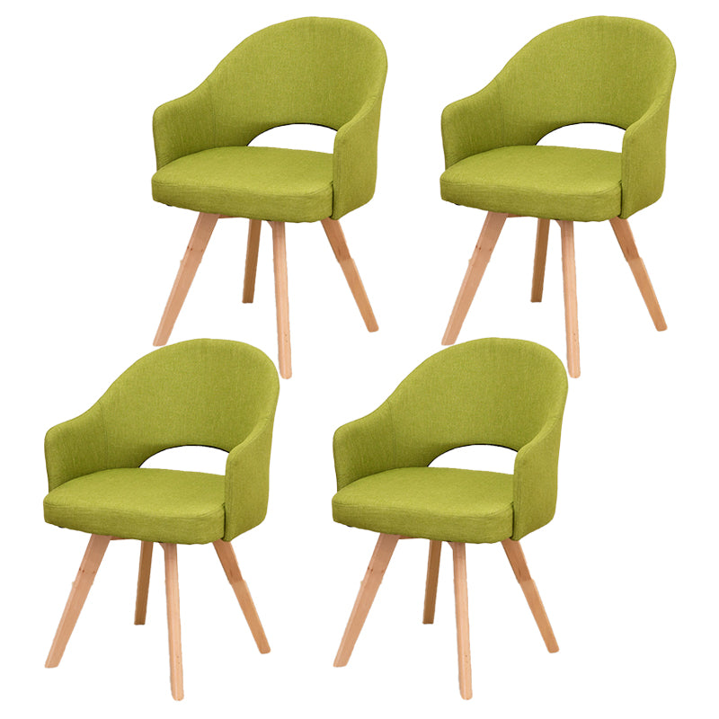 Chaises de salle à manger en bois modernes, fauteuils latéraux à dossier ouvert pour la cuisine