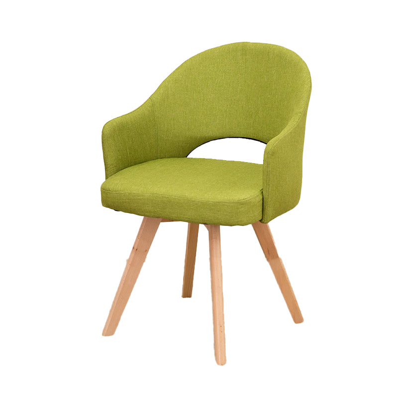 Chaises de salle à manger en bois modernes, fauteuils latéraux à dossier ouvert pour la cuisine