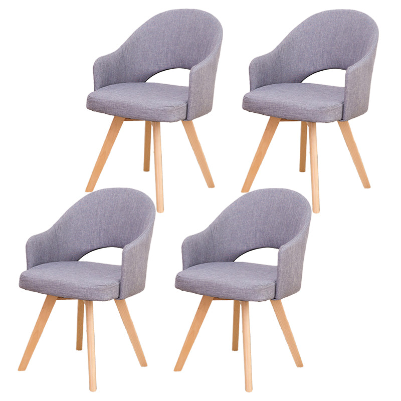 Chaises de salle à manger en bois modernes, fauteuils latéraux à dossier ouvert pour la cuisine
