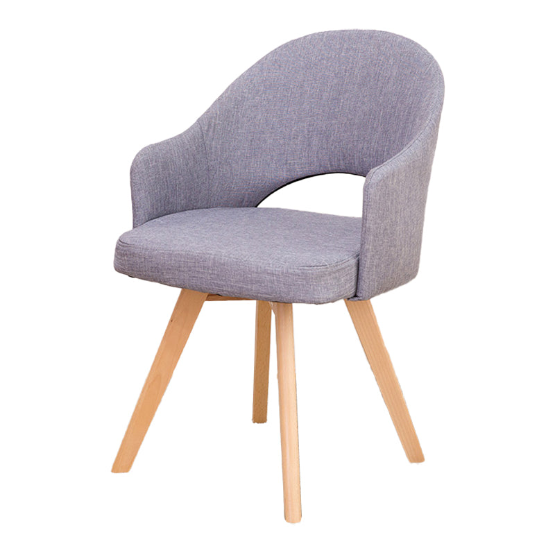 Chaises de salle à manger en bois modernes, fauteuils latéraux à dossier ouvert pour la cuisine
