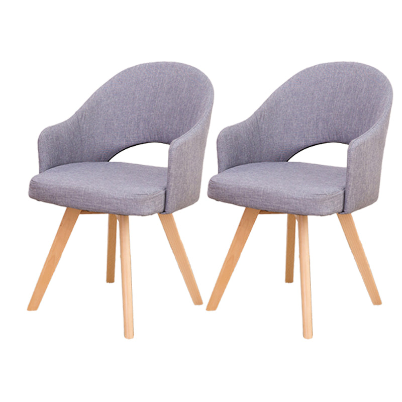 Chaises de salle à manger en bois modernes, fauteuils latéraux à dossier ouvert pour la cuisine