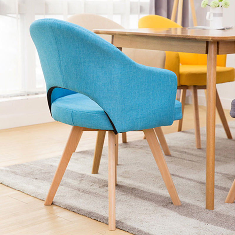 Chaises de salle à manger en bois modernes, fauteuils latéraux à dossier ouvert pour la cuisine