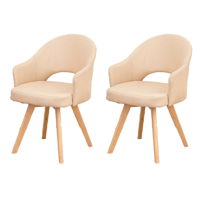 Chaises de salle à manger en bois modernes, fauteuils latéraux à dossier ouvert pour la cuisine
