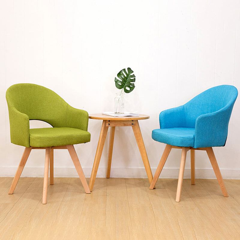 Chaises de salle à manger en bois modernes, fauteuils latéraux à dossier ouvert pour la cuisine