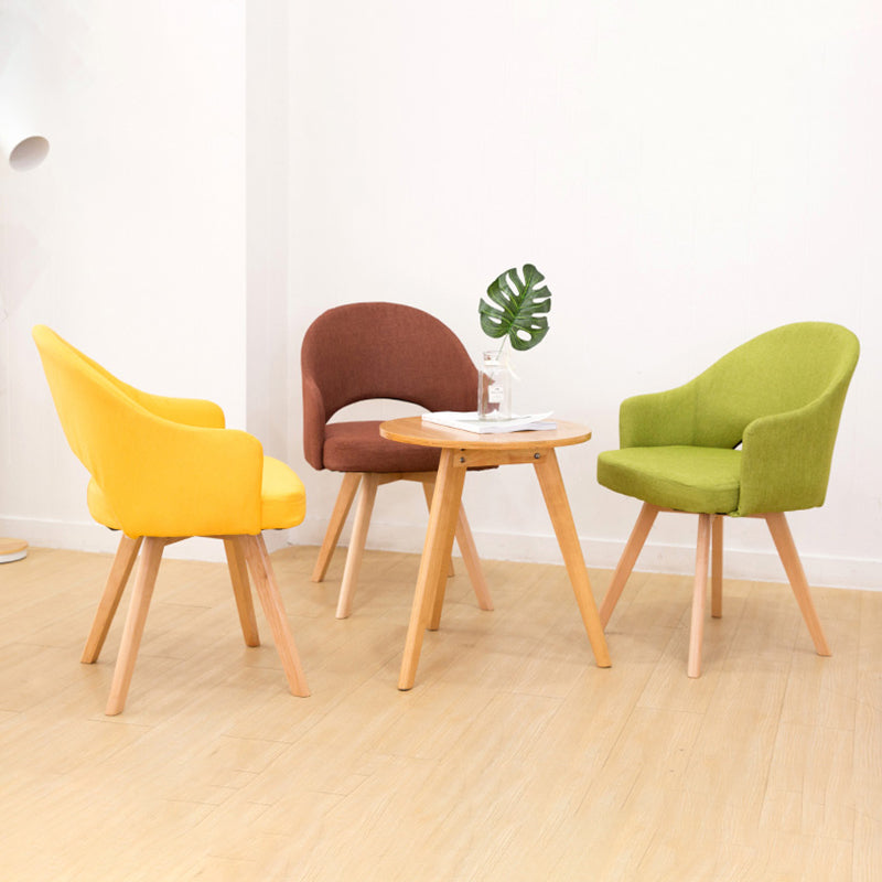 Chaises de salle à manger en bois modernes, fauteuils latéraux à dossier ouvert pour la cuisine