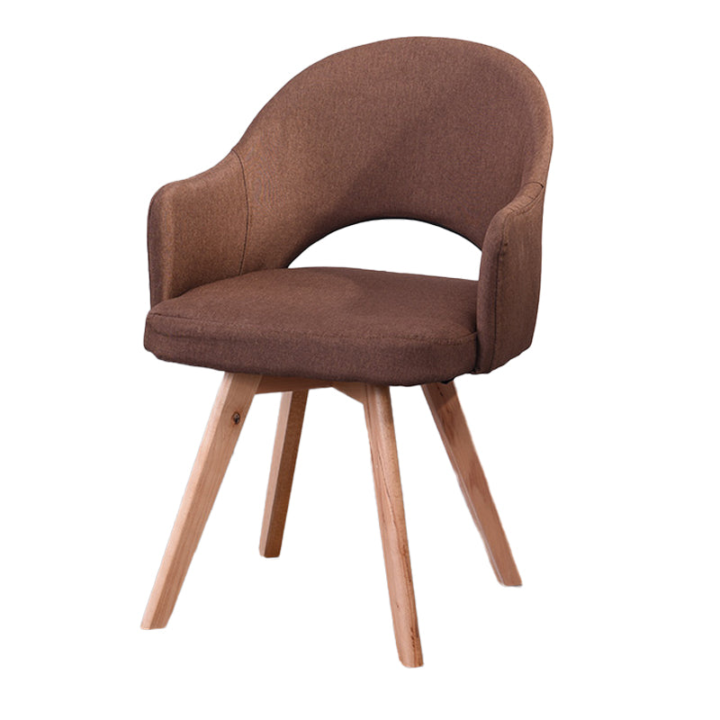 Chaises de salle à manger en bois modernes, fauteuils latéraux à dossier ouvert pour la cuisine