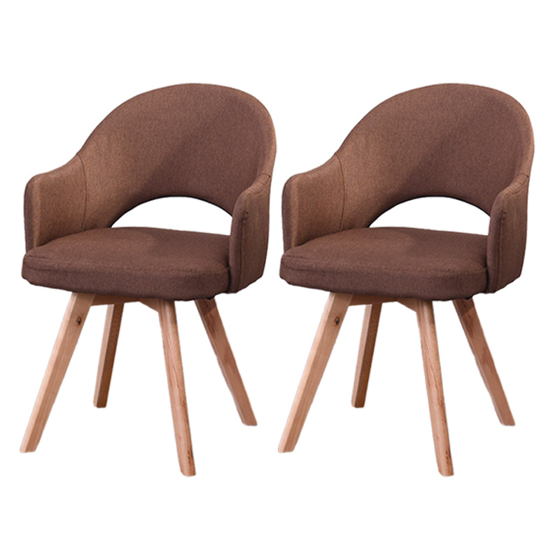 Chaises de salle à manger en bois modernes, fauteuils latéraux à dossier ouvert pour la cuisine