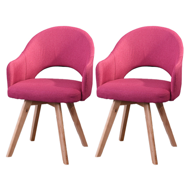 Chaises de salle à manger en bois modernes, fauteuils latéraux à dossier ouvert pour la cuisine