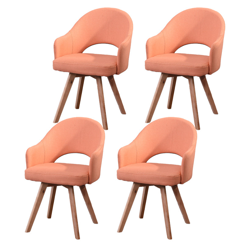Chaises de salle à manger en bois modernes, fauteuils latéraux à dossier ouvert pour la cuisine