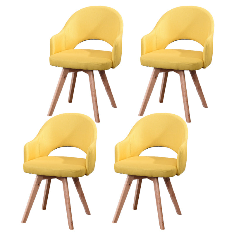 Chaises de salle à manger en bois modernes, fauteuils latéraux à dossier ouvert pour la cuisine