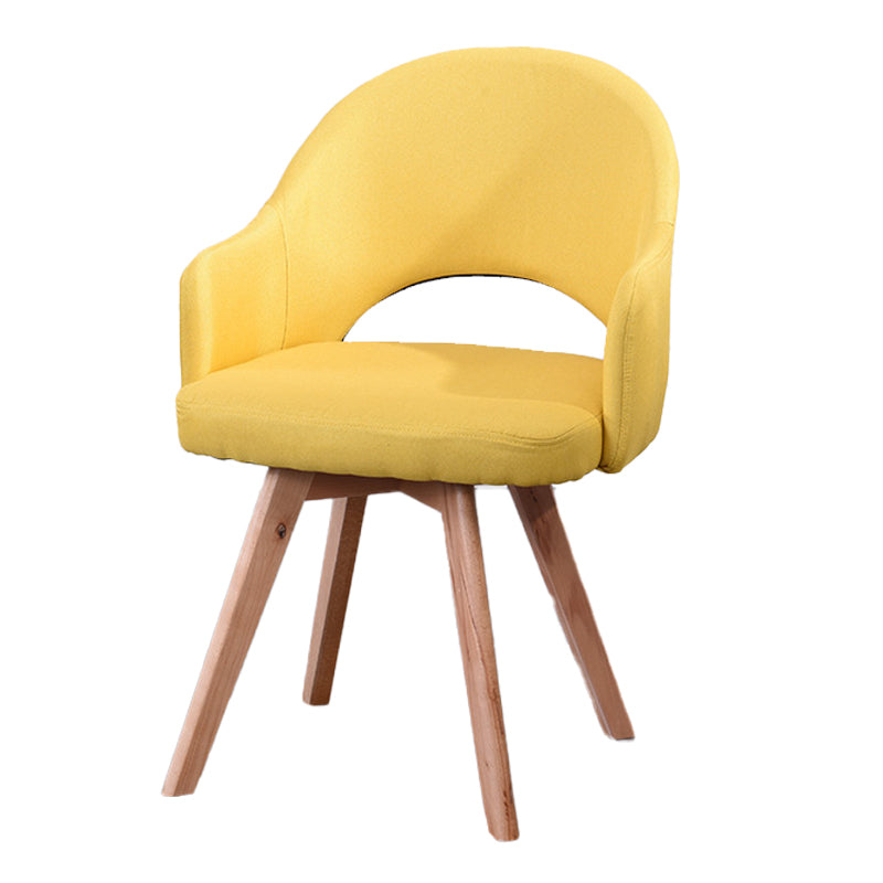Chaises de salle à manger en bois modernes, fauteuils latéraux à dossier ouvert pour la cuisine