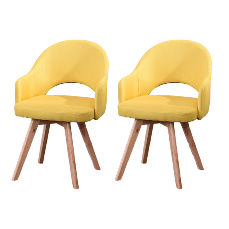Chaises de salle à manger en bois modernes, fauteuils latéraux à dossier ouvert pour la cuisine